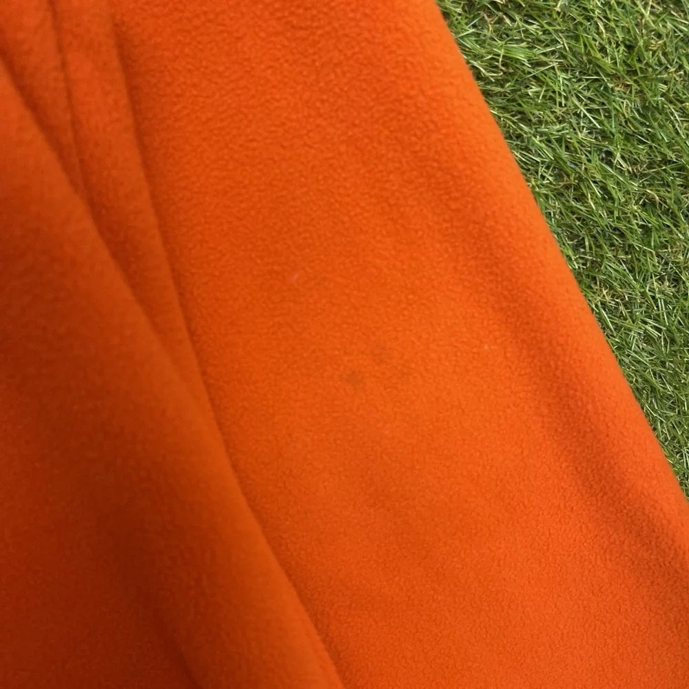 The North Face Glacier Pro Fleece Jacket Mens Large Orange Full Zip Hiking